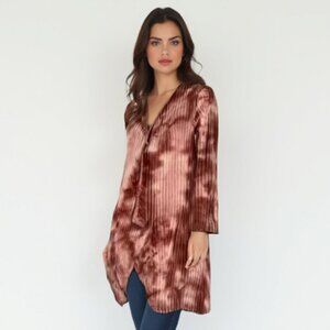 🌟NWT Warehouse one  open front cardigan tie dye XS